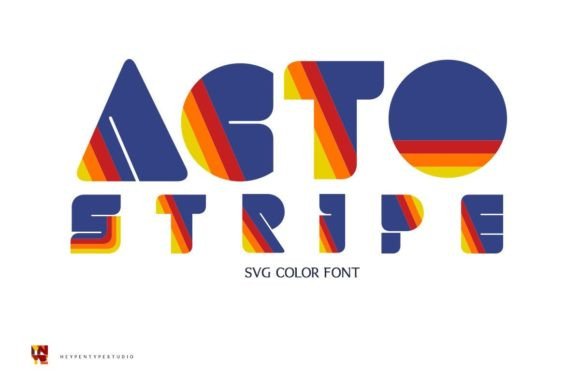 Acto Stripe Font for Bold Web Design
