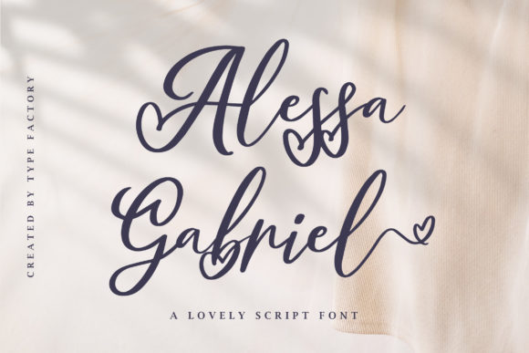 Alessa Gabriel Font for Elegant Branding