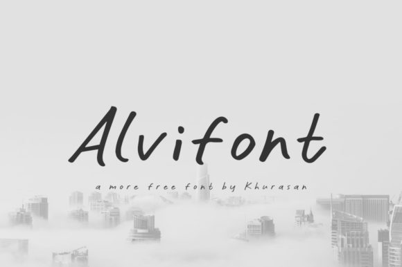 Alvifon: A Stylish Handwritten Font for Designers