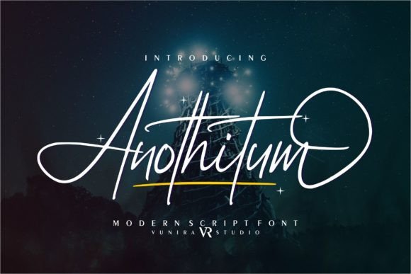 Anothitum: A Script Font for Elegant Branding
