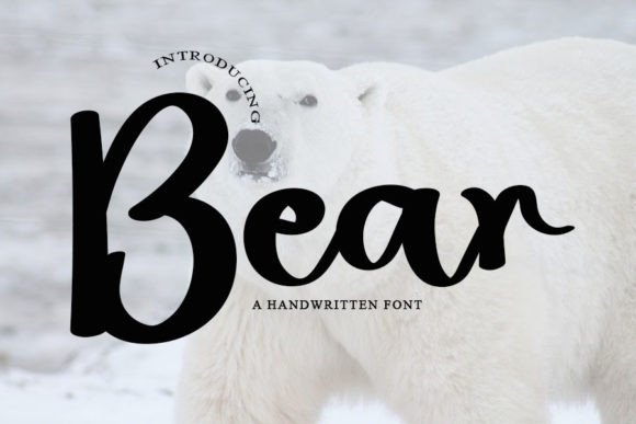 Bear Font: Handwritten Elegance for Makers