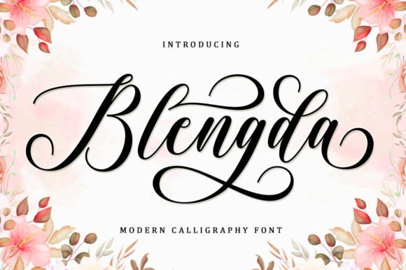 Blengda: Elegant Handwritten Font