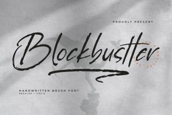Blockbustter – Handwritten Brush Font