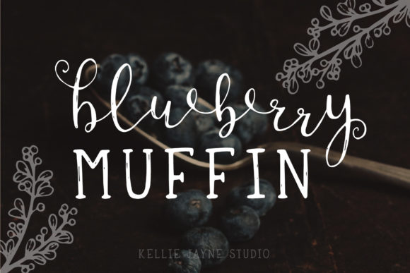 Blueberry Muffin Font for Web Design