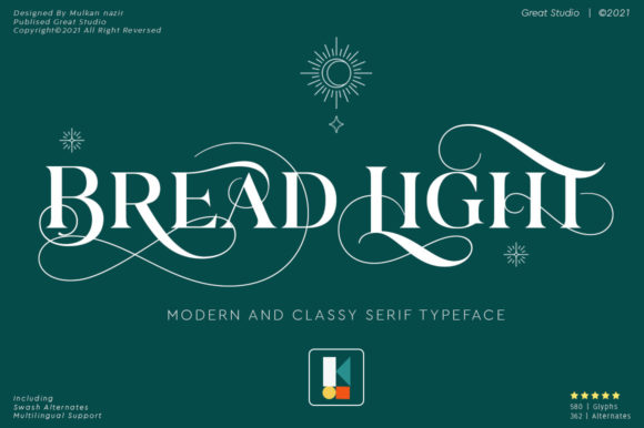 Bread Light Font for Web Design