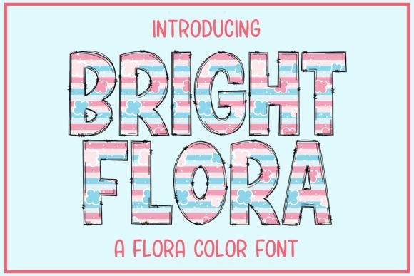 Bright Flora Font for Digital Design