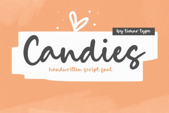 Candies Font: Playful Handwritten Type