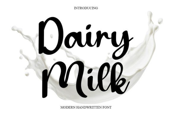 Dairy Milk Font for Business Branding