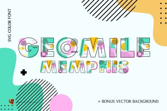 Geomile Memphis Font