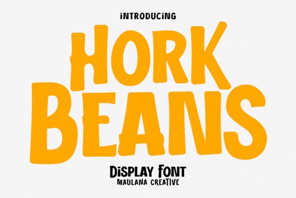 Hork Beans Font for Creative Projects