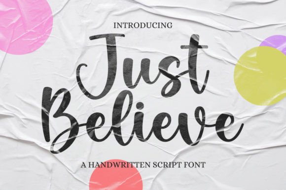 Just Believe Font for Elegant Design