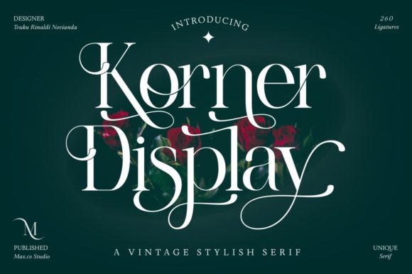 Korner Font: Vintage Serif for Digital Design