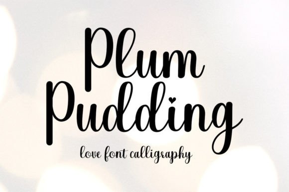 Plum Pudding Font for Creative Projects