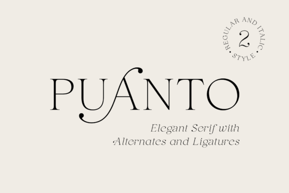 Puanto: Elegant Serif Font for Business Branding