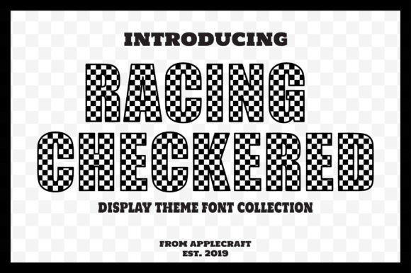 Racing Checkered Font for Web Design