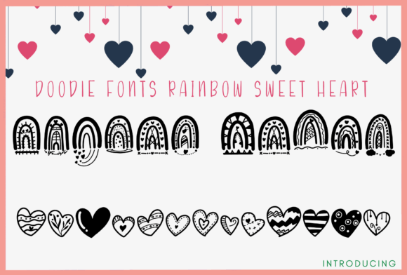 Rainbow Sweet Heart Font