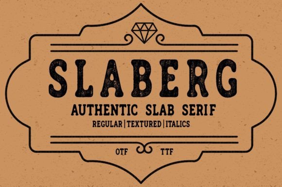 Slaberg Free Download: Vintage Slab Serif Font
