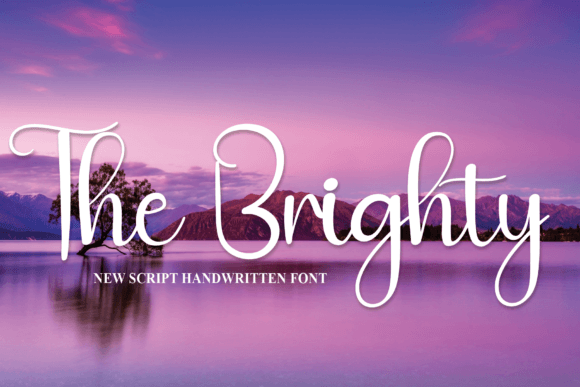 The Brighty Font: Sweet & Stylish