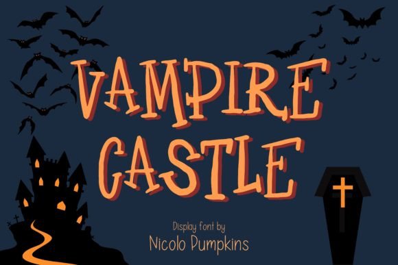 Vampire Castle Font for Spooky Branding